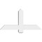Ekena Millwork Eugene Architectural Grade PVC Gable Bracket, 36"W x 18"H x 4"D x 4"F, 12/12 Pitch GBP036X18X0404EUG00 - alternate 4